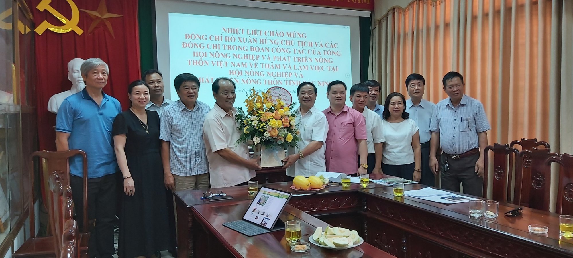 Đoàn công tác của Tổng hội NN&PTNT VN đến thăm và làm việc với Hội NN&PTNT tỉnh Bắc Ninh