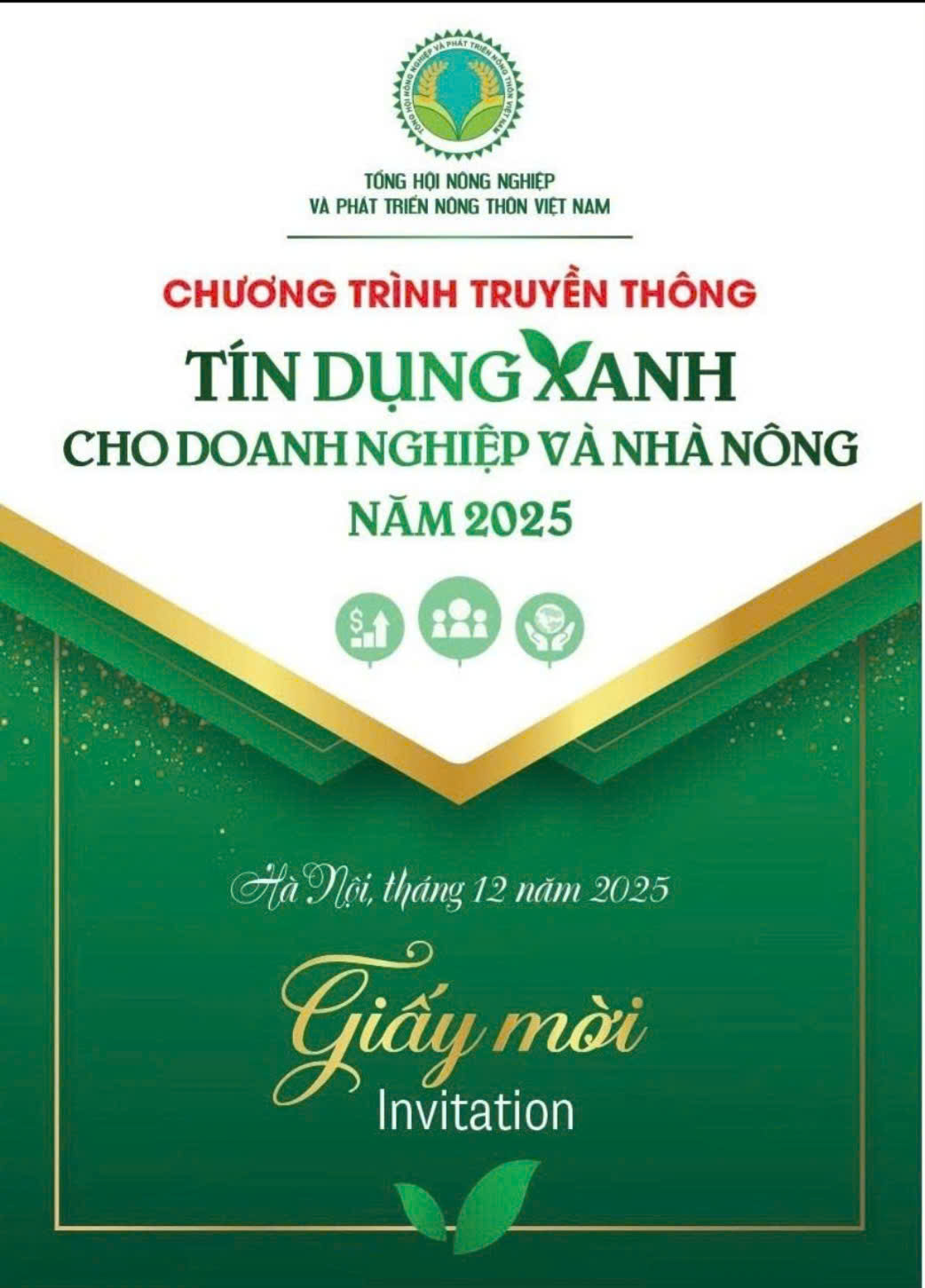Tổng hội NN và PTNT Việt nam tổ chức lễ tổng kết đề án truyền thông" Tín dụng xanh cho Doanh nghiệp và nhà Nông " Tổng hội NN và PTNT Việt nam tổ chức lễ tổng kết đề án truyền thông" Tín dụng xanh cho Doanh nghiệp và nhà Nông "